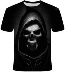 Camisetas con calaveras. Dibujo calavera