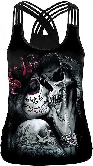 La mejor camiseta calavera mujer en la tienda más grande del mundo!
