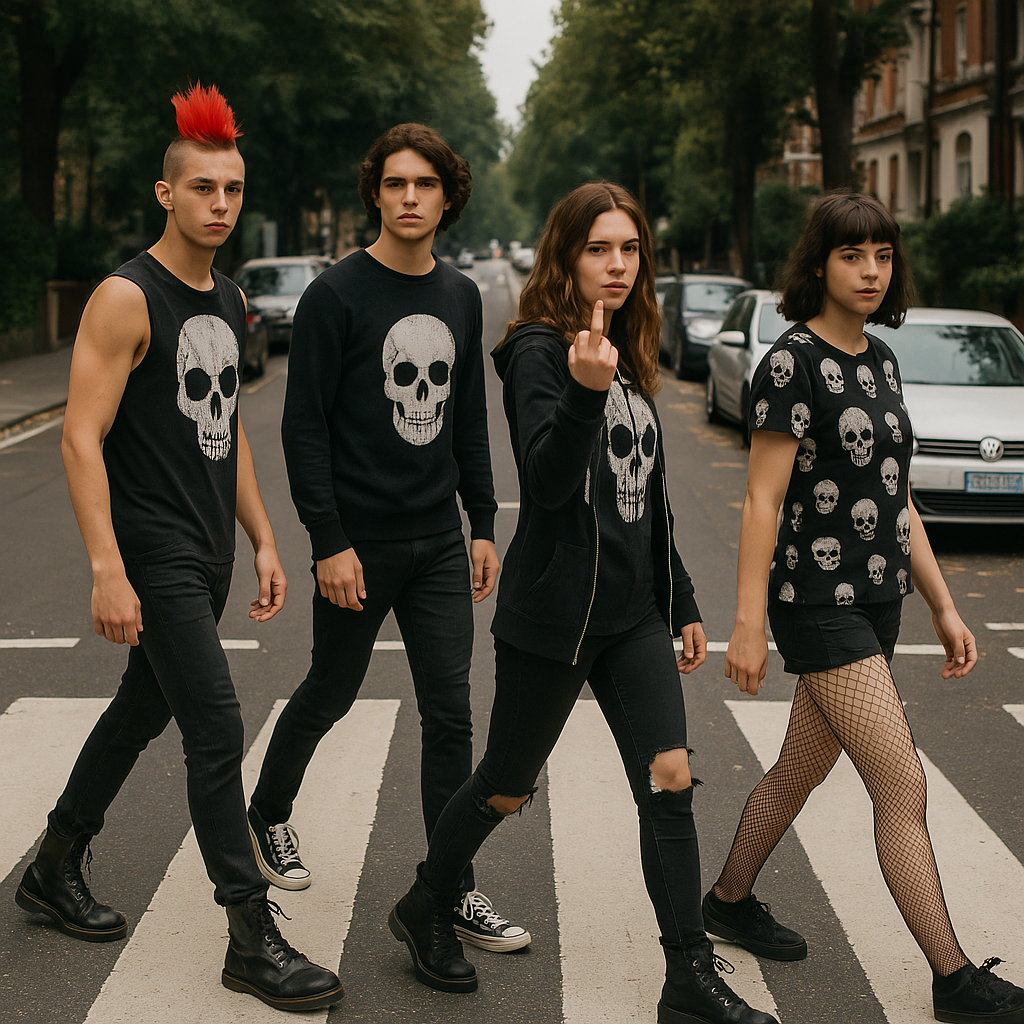 Ropa y accesorios con calaveras
